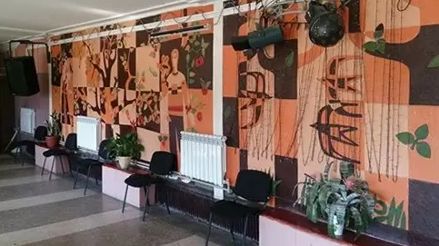 Кинотеатр "Юбилейный" Сграффито "Райский сад"