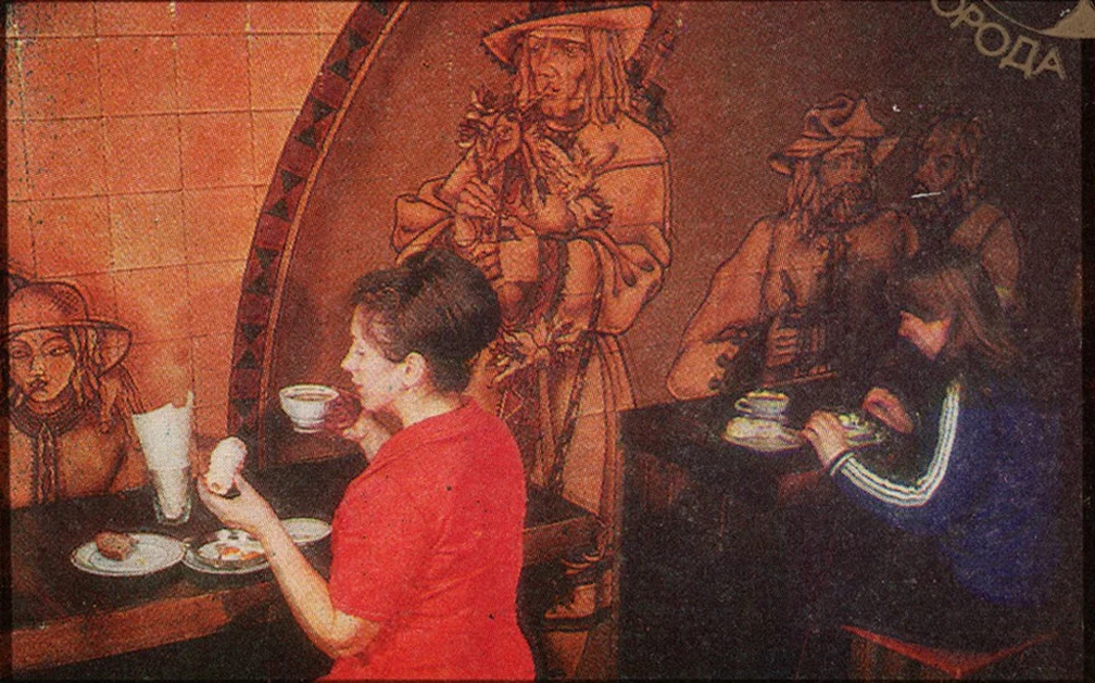 Peintures murales dans les cafés "Nemiga", "Yaichnoye" et "Dubravushka"