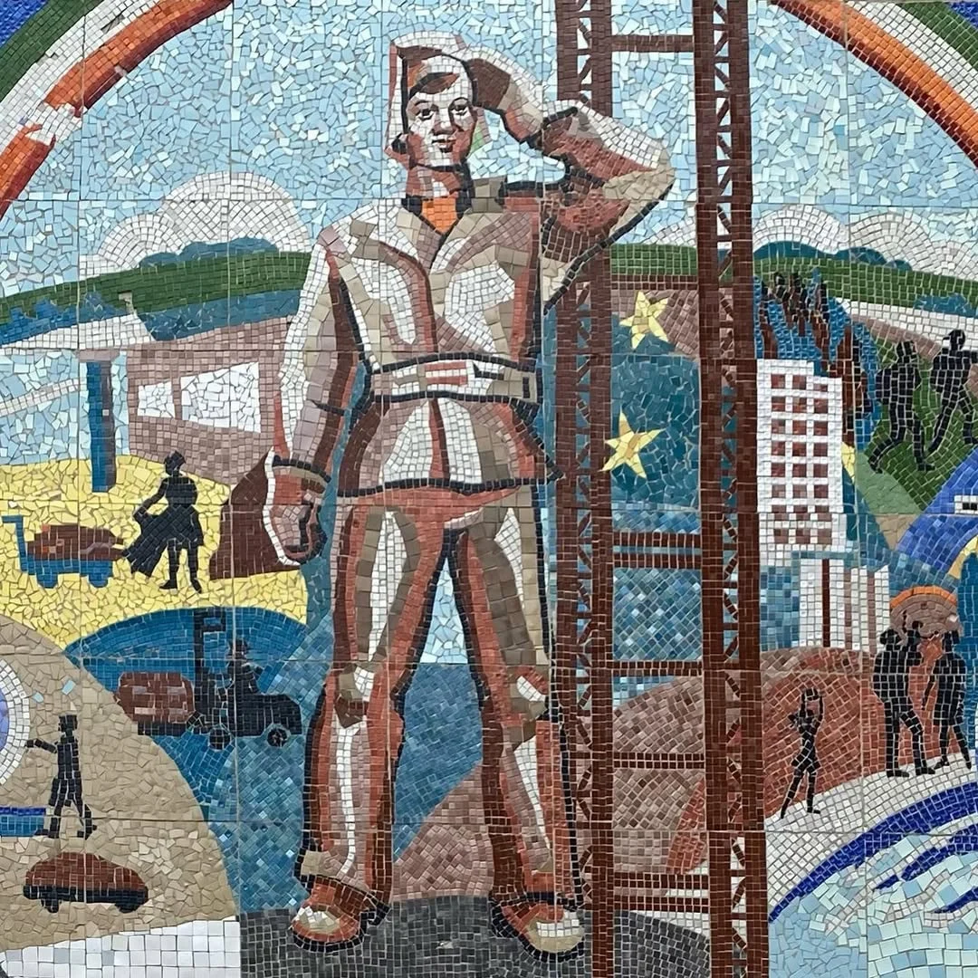 Мозаика на Бобруйском кожевенном комбинате